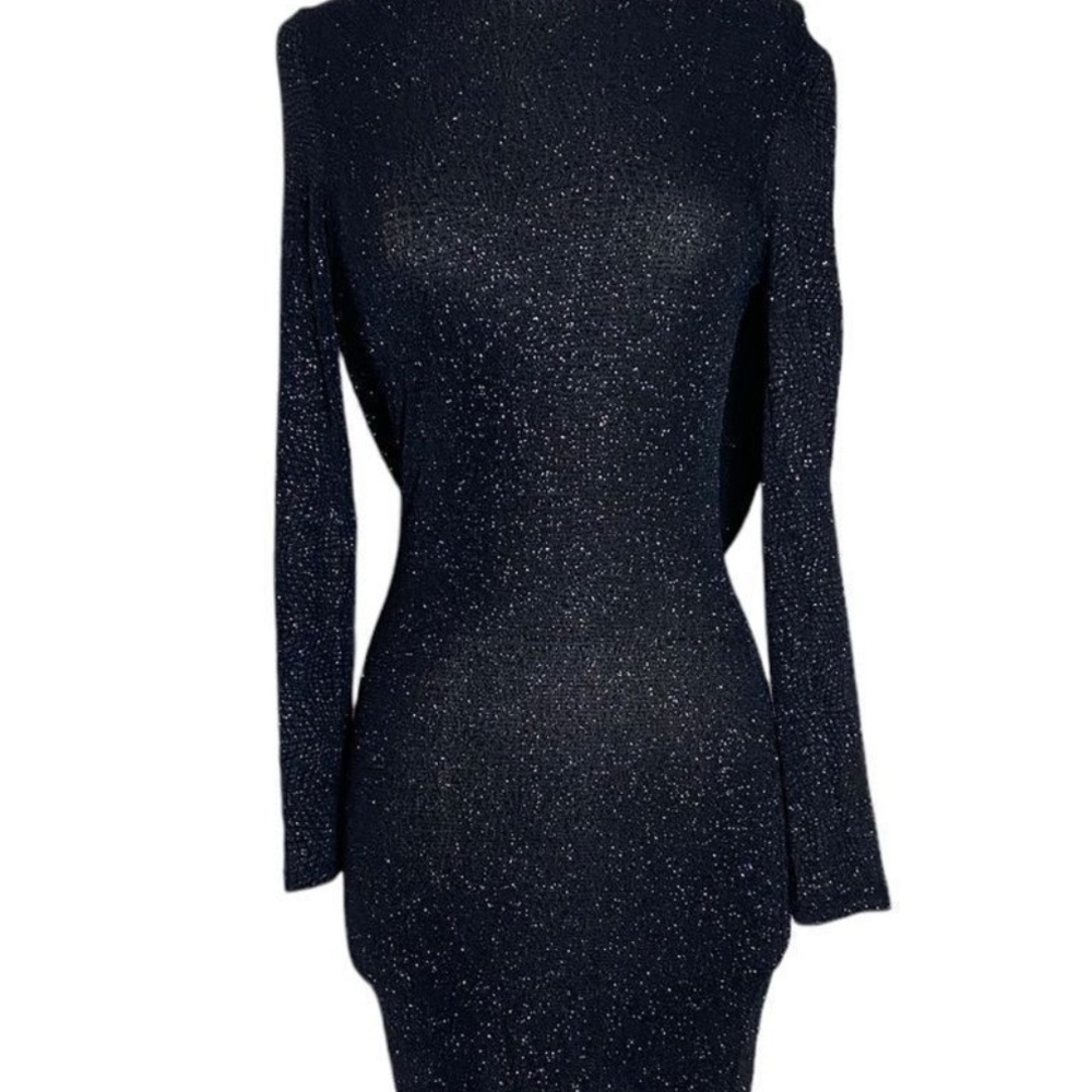 Elegant Black Long Sleeve Dress